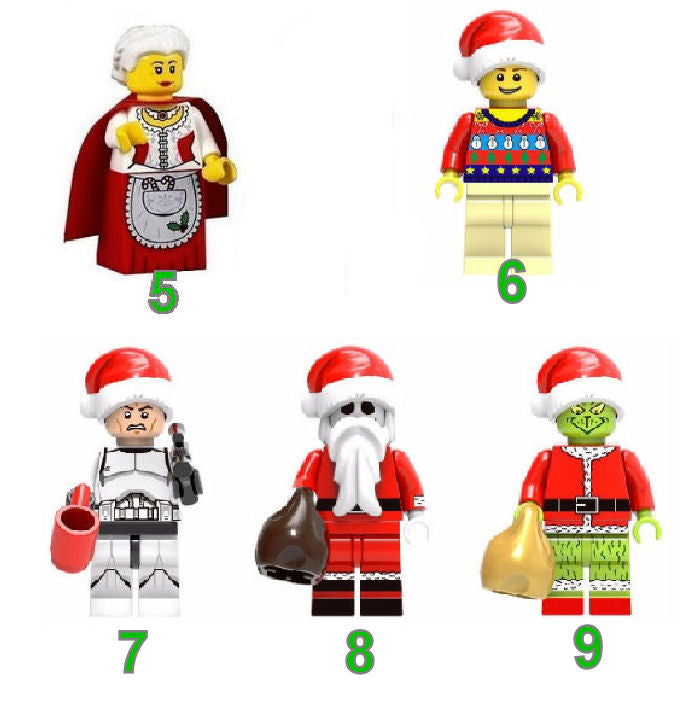 Christmas Brick Block Minifigures-Toys | Kandikatz GBP | Saras Sylvanians